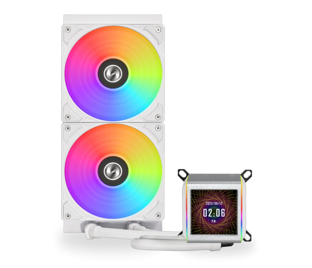Lian Li Galahad II LCD 280 ARGB White 2x140mm - 1486780 - zdjęcie 2